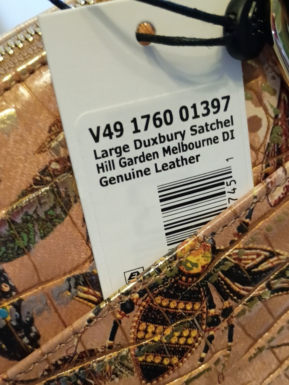 Brahmin LRG Duxbury satchel & wallet Set Hill Garden Butterfly ๐ฆ Botanical - Picture 16 of 17